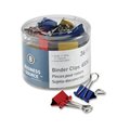 Business Source Business Source BSN65360 Binder Clips; Mini; .56 in. W; .25 in. Capacity; 100-PK; Assorted BSN65360